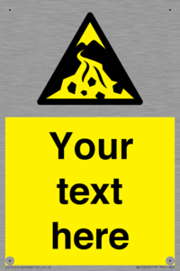 Custom Warning: Debris flow zone